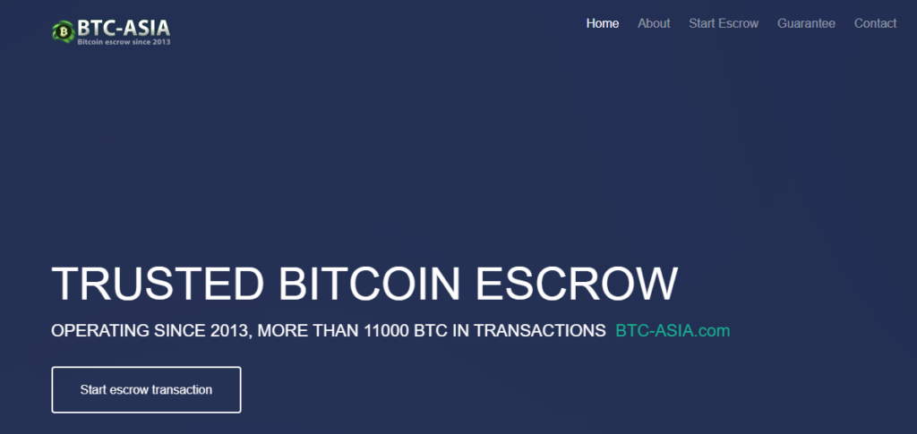 Top Bitcoin Escrow Service BTC-ASIA